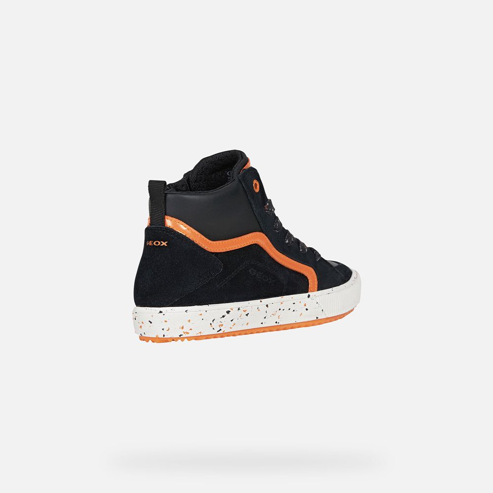 Geox Sneakers Black/Orange Alonisso - Geox Boys Shoes - HGUMZQ684